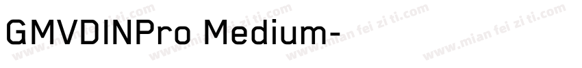 GMVDINPro Medium字体转换